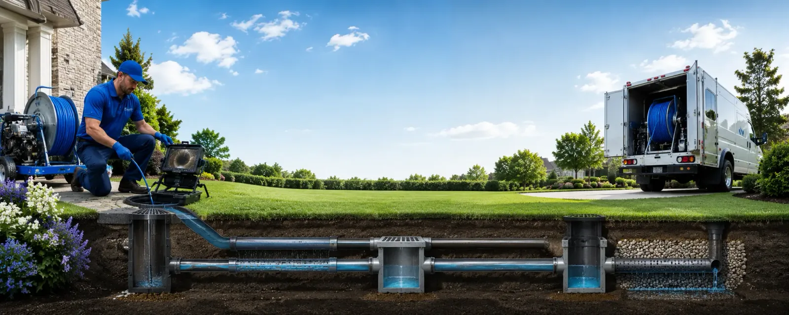Outdoor drain cleaning information for Stanchfield, MN